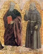 Piero della Francesca Polyptych of the Misericordia: Sts Andrew and Bernardino oil painting artist